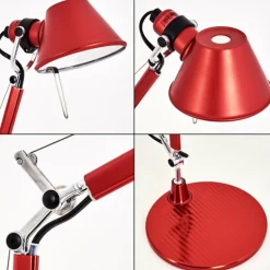 Lampe à poser Artemide TOLOMEO MICRO Rouge, 1 lumière