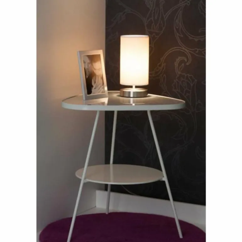 Lampe à poser Brilliant Clarie Blanc, 1 lumière