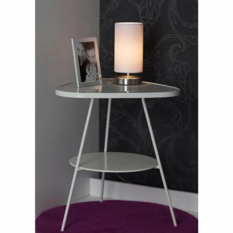 Lampe à poser Brilliant Clarie Blanc, 1 lumière