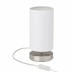 Lampe à poser Brilliant Clarie Blanc, 1 lumière