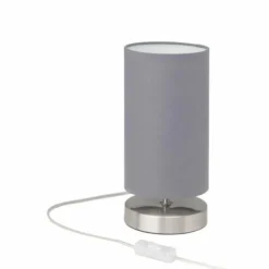 Lampe à poser Brilliant Clarie Gris, 1 lumière