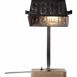 Lampe à poser Brilliant Drake Acier inoxydable, Noir, 1 lumière