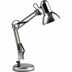Lampe à poser Brilliant Henry Chrome, 1 lumière