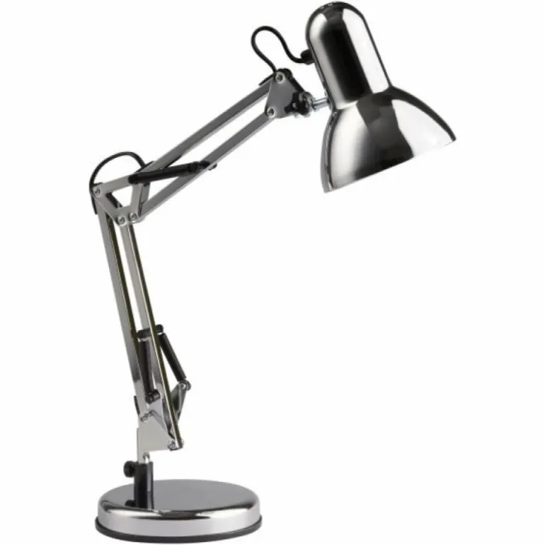 Lampe à poser Brilliant Henry Chrome, 1 lumière