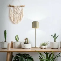 Lampe à poser Brilliant Kaami LED Brun, 1 lumière