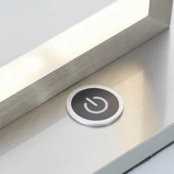 Lampe à poser Brilliant Living Tunar LED Aluminium, 1 lumière