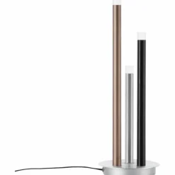 Lampe à poser Brilliant Living Cembalo LED Aluminium, 3 lumières