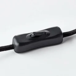 Lampe à poser Brilliant Matrix Wood Noir, 1 lumière