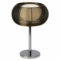 Lampe à poser Brilliant Relax Bronze, Chrome, 1 lumière