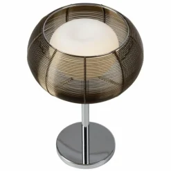 Lampe à poser Brilliant Relax Bronze, Chrome, 1 lumière