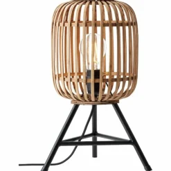 Lampe à poser Brilliant Woodrow Brun, 1 lumière