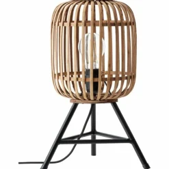 Lampe à poser Brilliant Woodrow Brun, 1 lumière