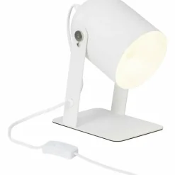 Lampe à poser Brilliant Yan Blanc, 1 lumière