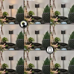 Lampe à poser Cajas LED Noir, 1 lumière