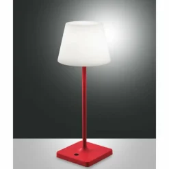 Lampe à poser Fabas Luce Adam LED Rouge, 1 lumière