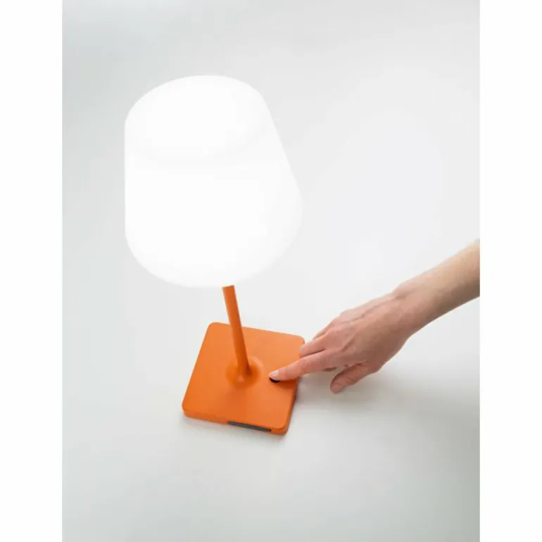 Lampe à poser Fabas Luce Adam LED Orange, 1 lumière