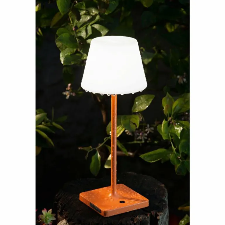 Lampe à poser Fabas Luce Adam LED Orange, 1 lumière