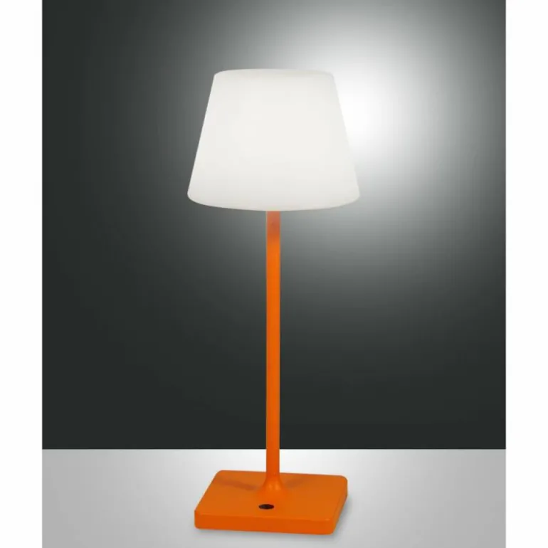 Lampe à poser Fabas Luce Adam LED Orange, 1 lumière