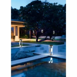 Lampe à poser Fabas Luce Caddy LED Blanc, 1 lumière