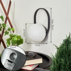 Lampe à poser Fair LED Noir, 1 lumière, Changeur de couleurs