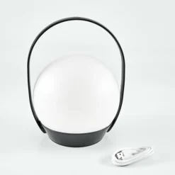 Lampe à poser Fair LED Noir, 1 lumière, Changeur de couleurs