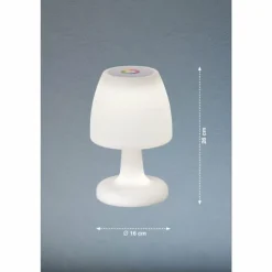 Lampe à poser FHL easy Barletta LED Blanc, 1 lumière, Changeur de couleurs