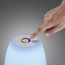 Lampe à poser FHL easy Barletta LED Blanc, 1 lumière, Changeur de couleurs