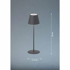 Lampe à poser FHL easy Cosenza LED Gris, 1 lumière, Changeur de couleurs