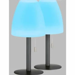 Lampe à poser FHL easy Fiumara LED Noir, 1 lumière, Télécommandes, Changeur de couleurs