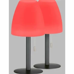 Lampe à poser FHL easy Fiumara LED Noir, 1 lumière, Télécommandes, Changeur de couleurs