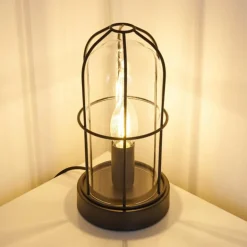 Lampe à poser Fortymile Noir, 1 lumière