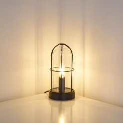 Lampe à poser Fortymile Noir, 1 lumière