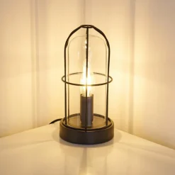 Lampe à poser Fortymile Noir, 1 lumière