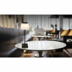 Lampe à poser Globo GREGOIR LED Noir, 1 lumière