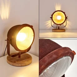 Lampe à poser Glostrup Brun, Rouille, 1 lumière