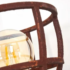 Lampe à poser Haervej Bois clair, Rouille, 1 lumière