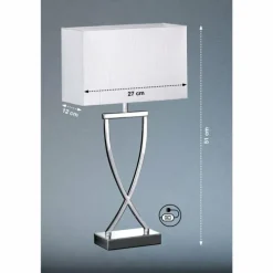 Lampe à poser Honsel Anni Chrome, 1 lumière