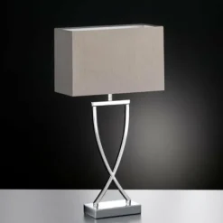 Lampe à poser Honsel Anni Chrome, 1 lumière