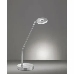 Lampe à poser Honsel Dent LED Nickel mat, 1 lumière, Changeur de couleurs