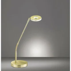 Lampe à poser Honsel Dent LED Laiton, 1 lumière, Changeur de couleurs