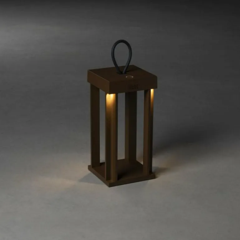 Lampe à poser Konstsmide Cannes LED Rouille, 5 lumières