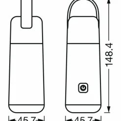 Lampe à poser LEDVANCE NIGHTLUX Gris, Blanc, 1 lumière