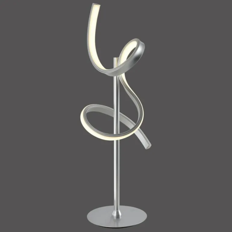 Lampe à poser Leuchten Direkt CURLS LED Argenté, 1 lumière