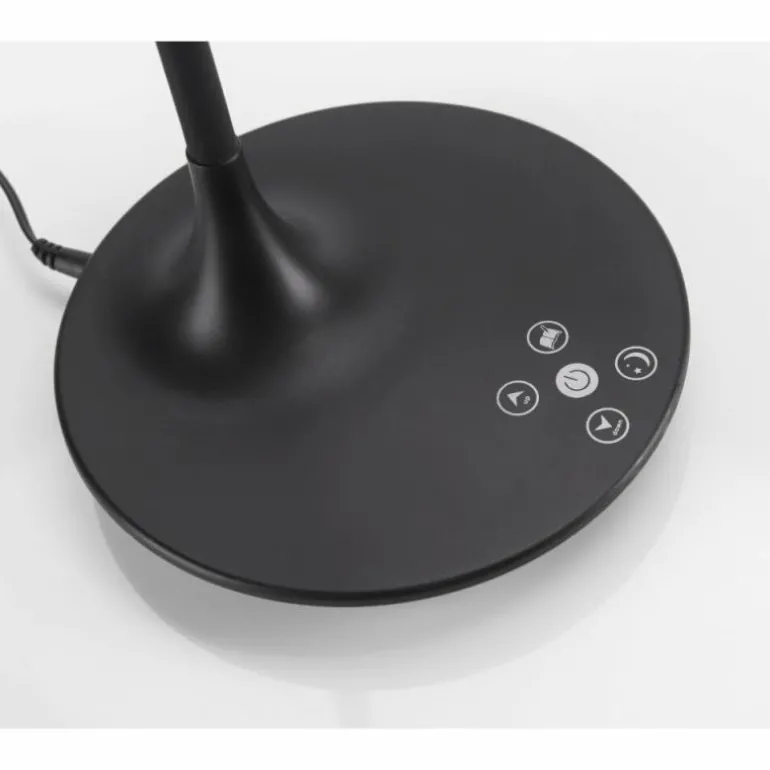 Lampe à poser Leuchten-Direkt RAFAEL LED Noir, 1 lumière, Détecteur de mouvement