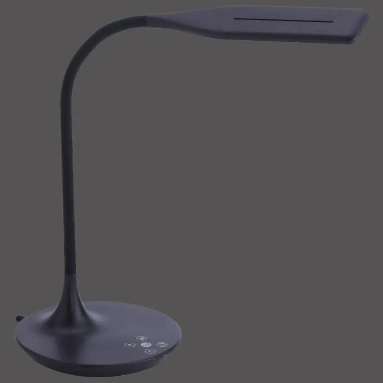 Lampe à poser Leuchten-Direkt RAFAEL LED Noir, 1 lumière, Détecteur de mouvement