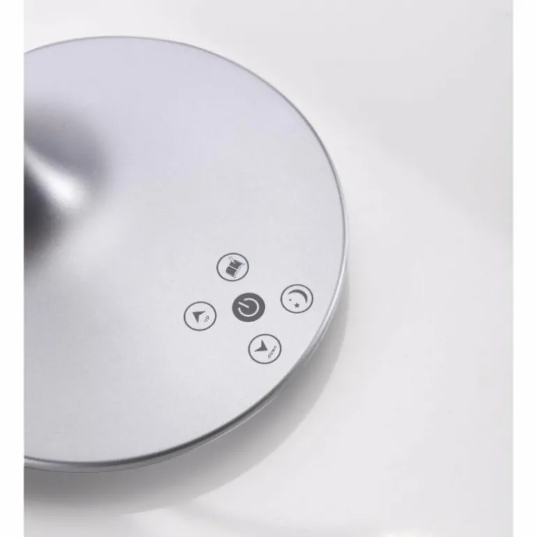 Lampe à poser Leuchten-Direkt RAFAEL LED Argenté, 1 lumière, Détecteur de mouvement