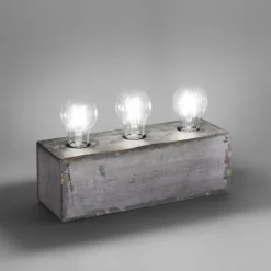 Lampe à poser Leuchten-Direkt SAMIA Gris, 3 lumières