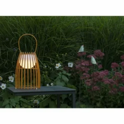 Lampe à poser Lucide FJARA LED Brun, 1 lumière