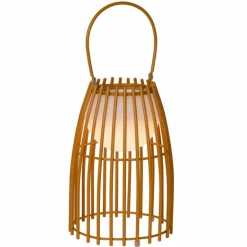 Lampe à poser Lucide FJARA LED Brun, 1 lumière