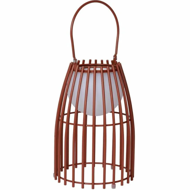 Lampe à poser Lucide FJARA LED Rouille, 1 lumière